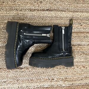 Dr. Martens Black Buttero Quad Retro Max Platform Boots Size 7